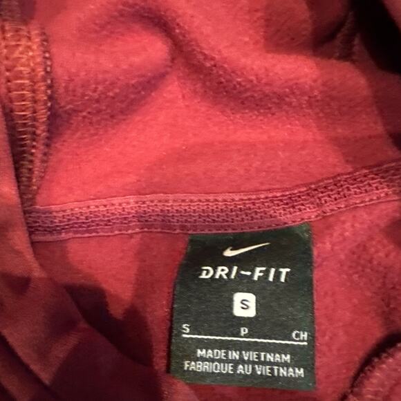 FSU Florida State Seminoles Nike Dri-Fit‎ Hoodie S Burgundy/ Garnet Gold Black - Picture 5 of 10